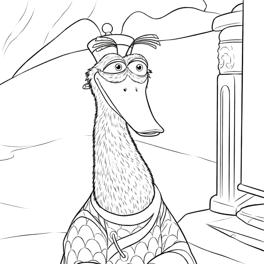 Zeng Kung Fu Panda coloring pages