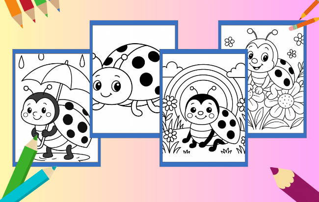 Ladybird Coloring Pages