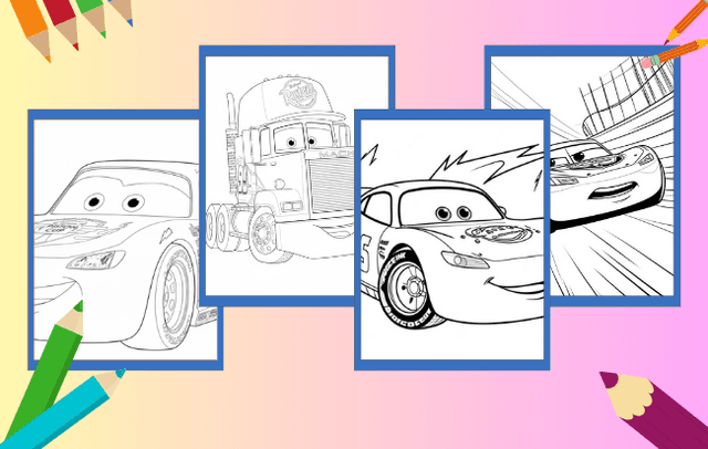 Lightning McQueen Coloring Pages