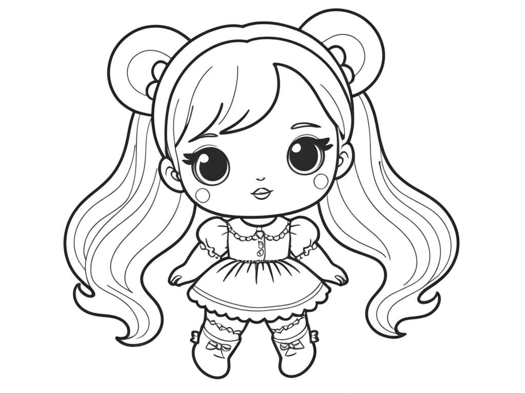 Classic LOL Doll Coloring Page