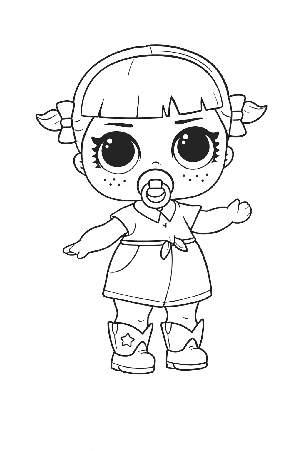 Little LOL Baby Coloring Page