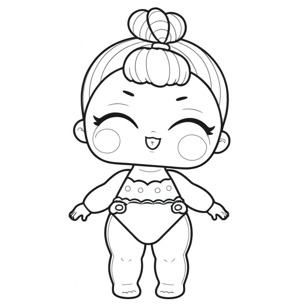 LOL Baby Coloring Page