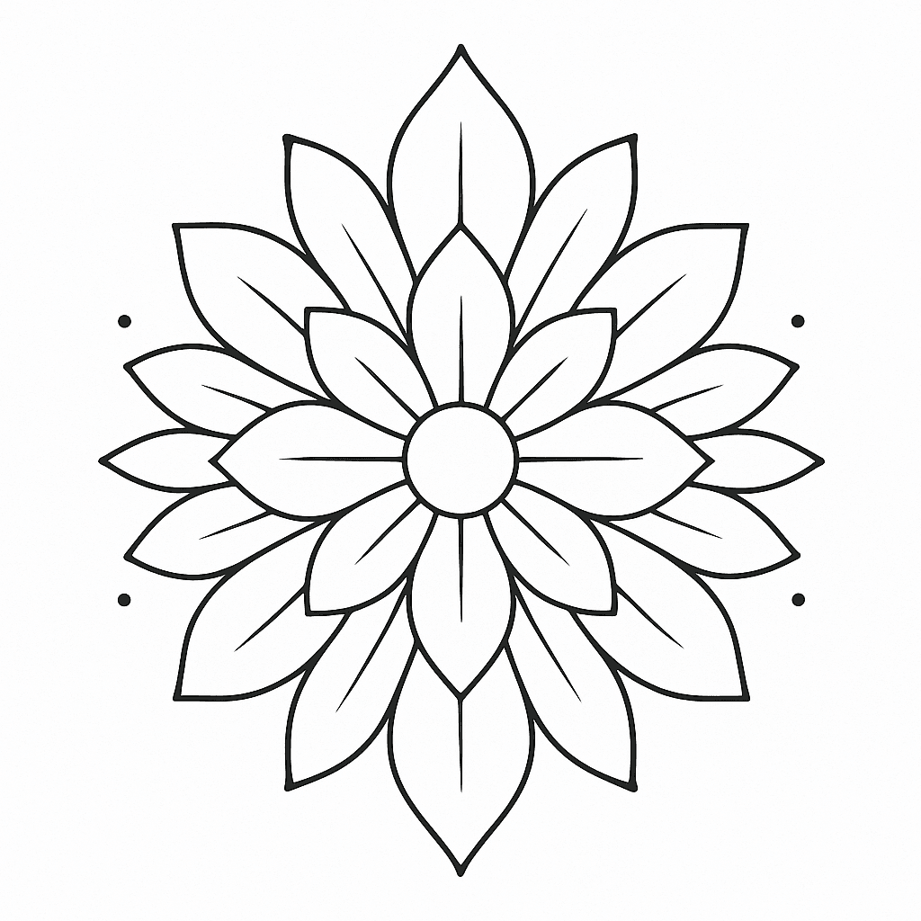 Simple Mandala Coloring Page