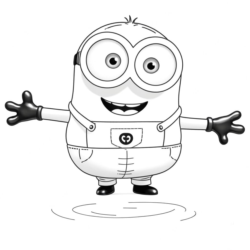 Classic Minion Coloring Page