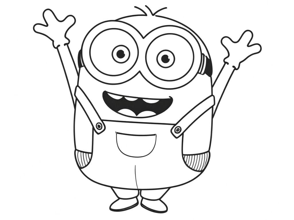 Minion Bob Coloring Page