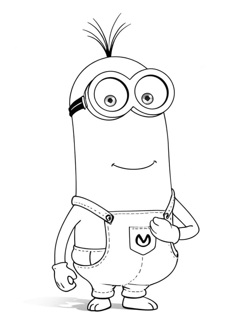 Minion Kevin Coloring Page