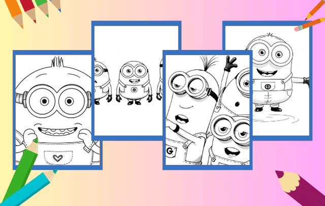 Minions Coloring Pages