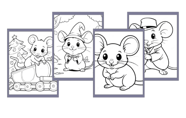 Mouse Coloring Pages
