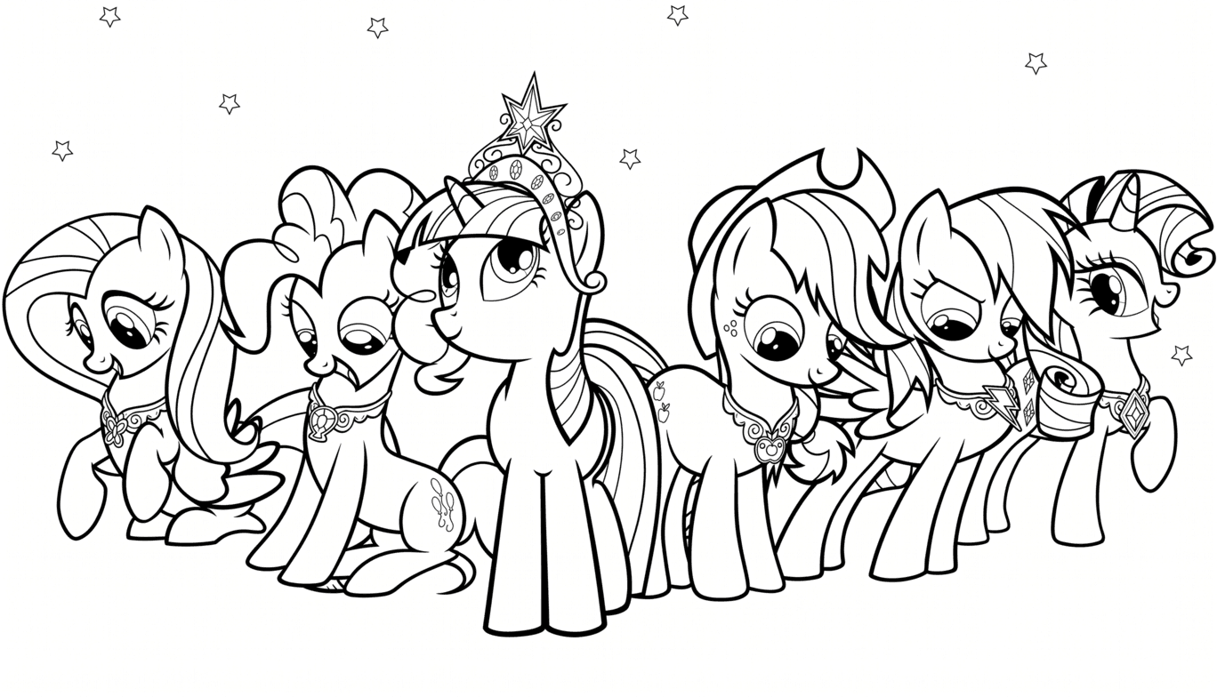 My Little Pony drawing coloring page