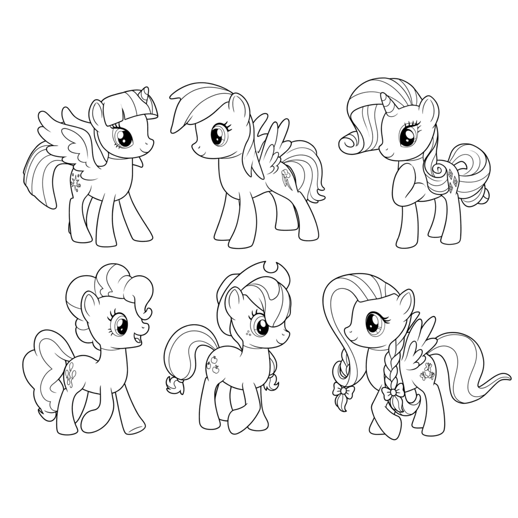 My Little Pony sketch coloring page