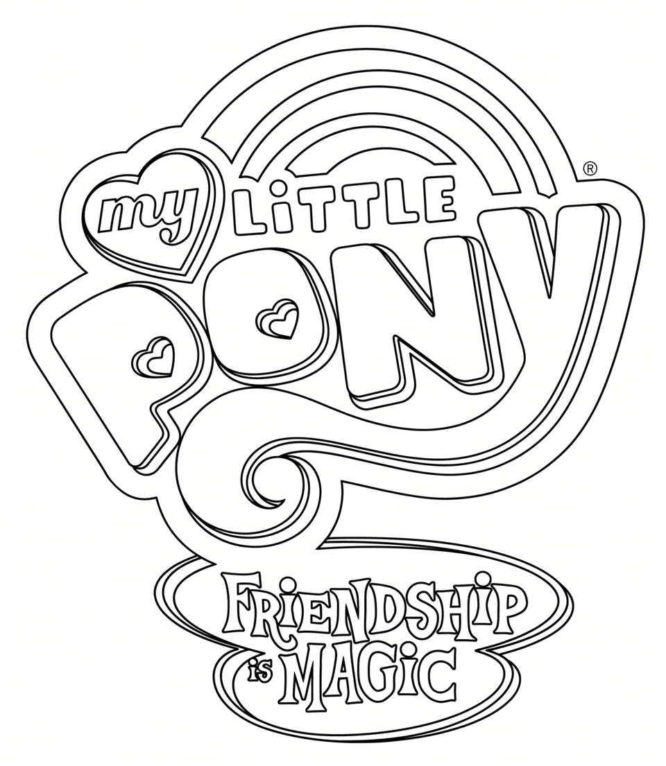 My Little Pony symbol coloring page