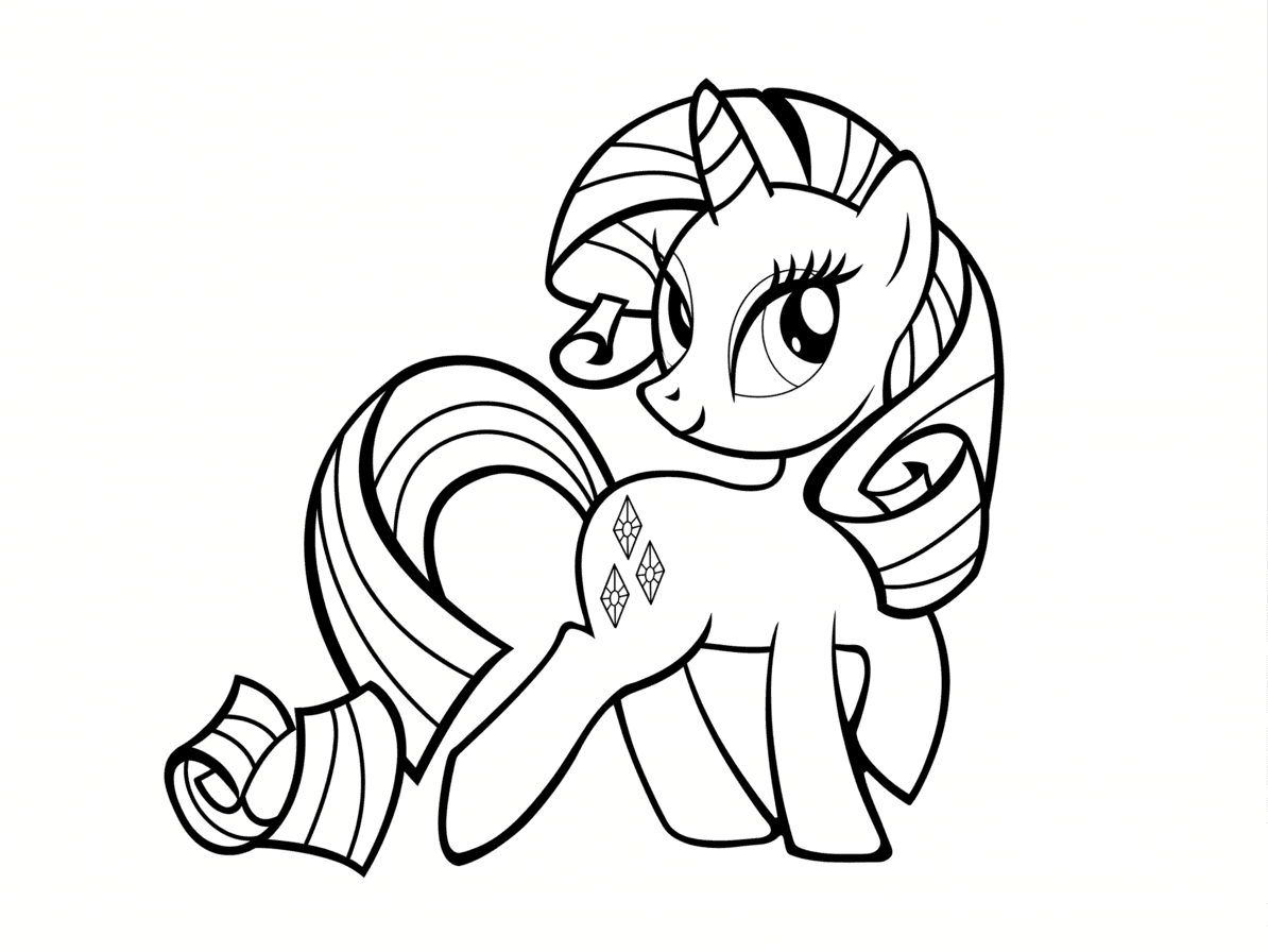 Rarity coloring page
