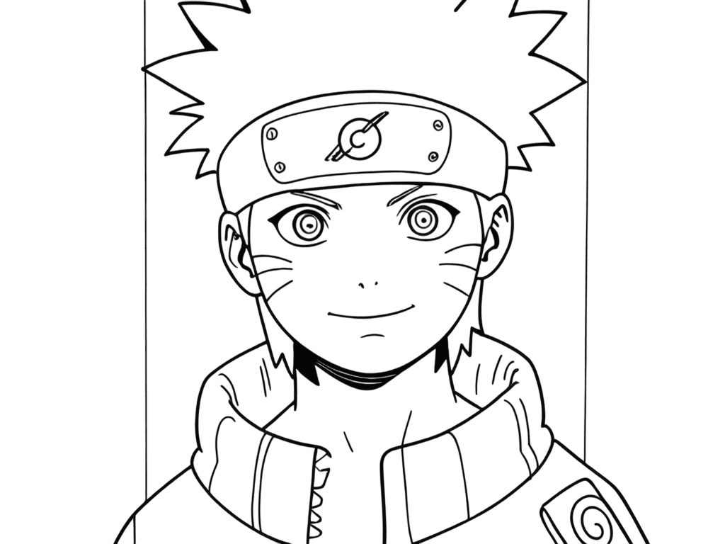 Naruto Uzumaki Rasengan Coloring Page