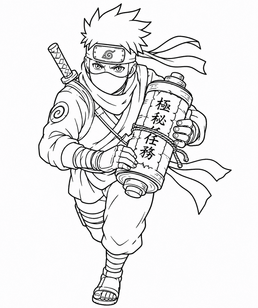 Naruto Ninja Coloring Pages