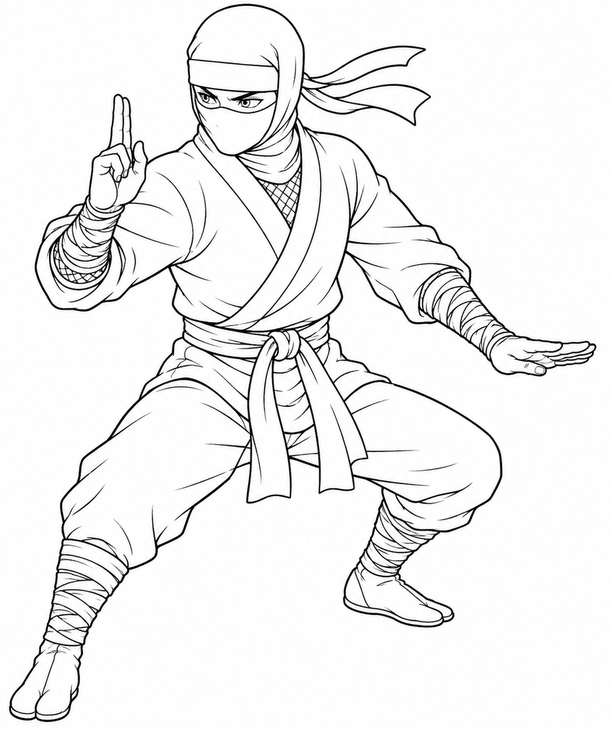Ninja Coloring Pages