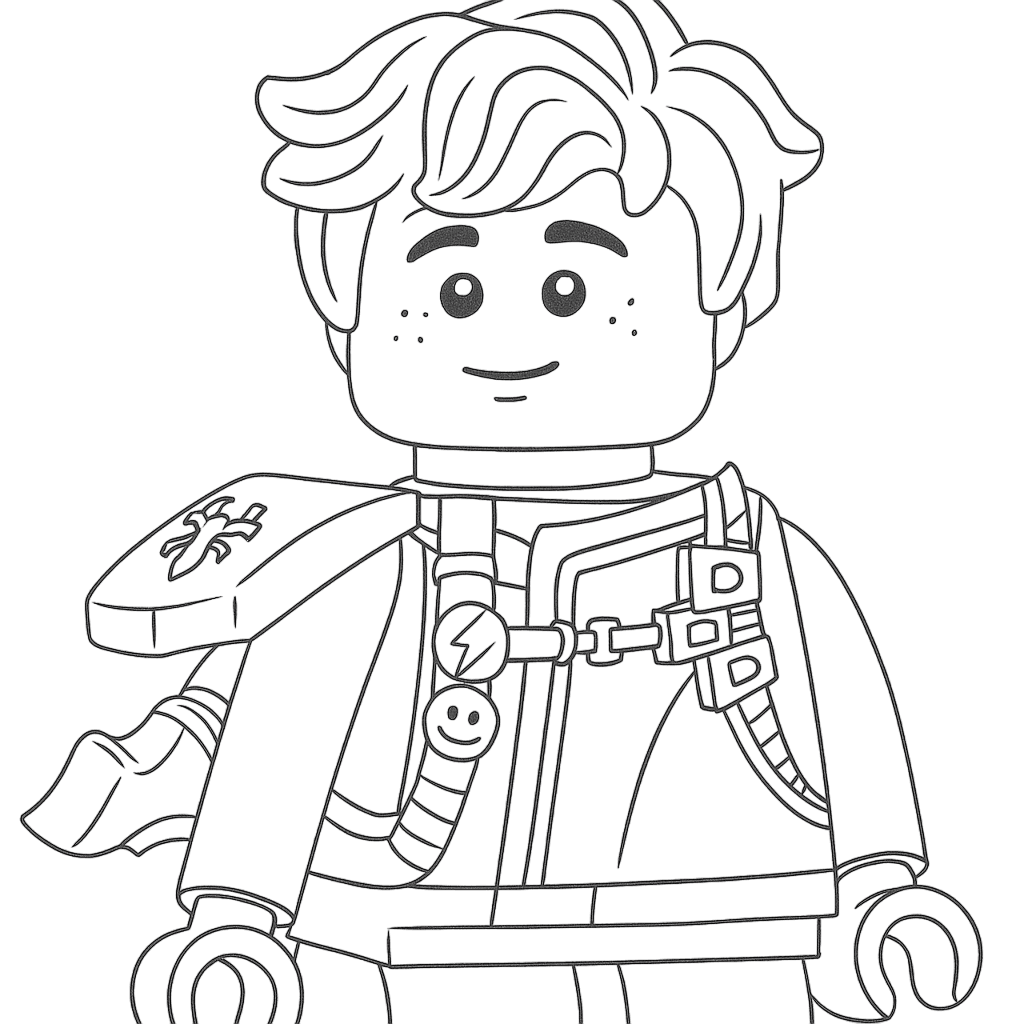 Jay Ninjago Coloring Page