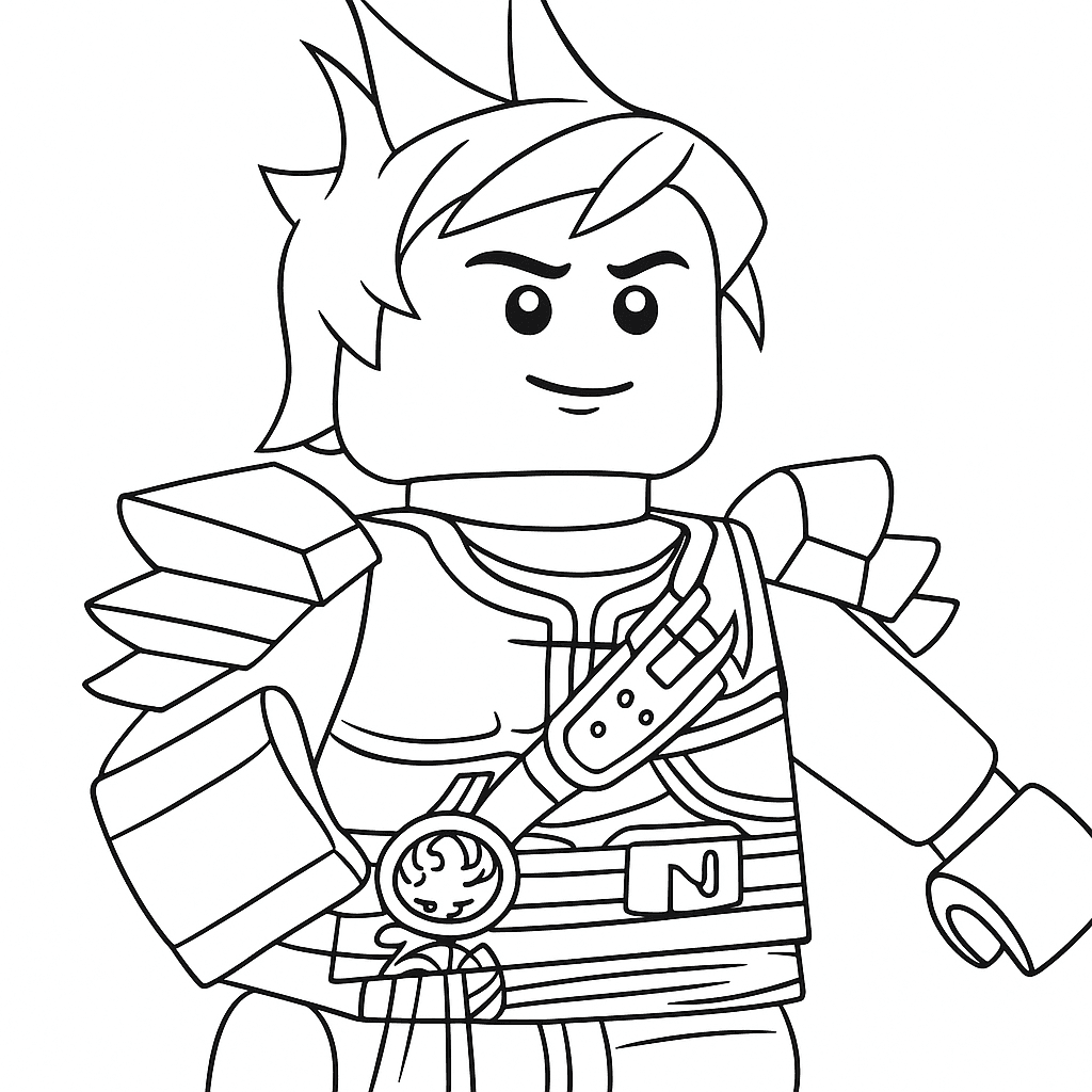 Kai Ninjago Coloring Page