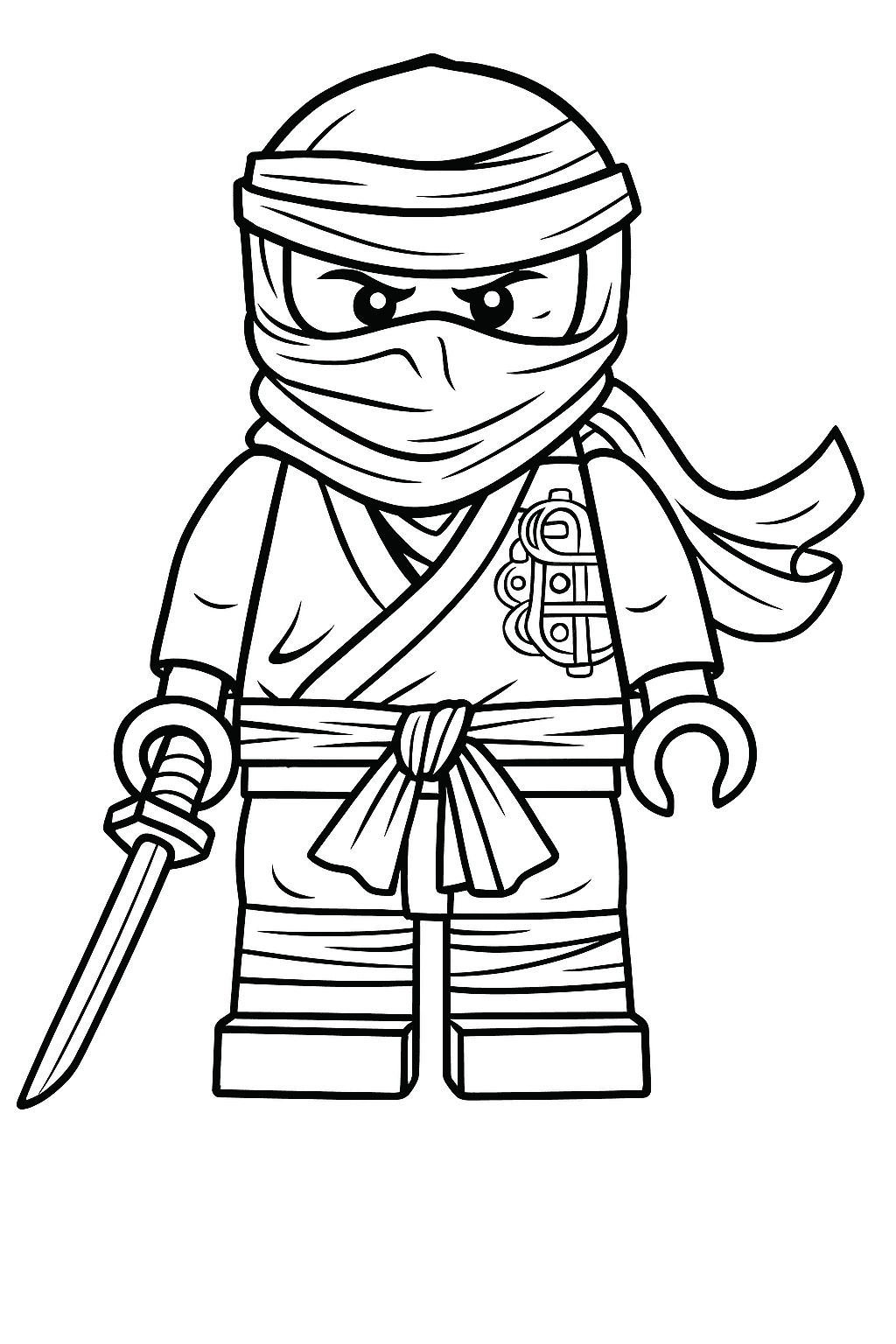 Lloyd Ninjago Coloring Page