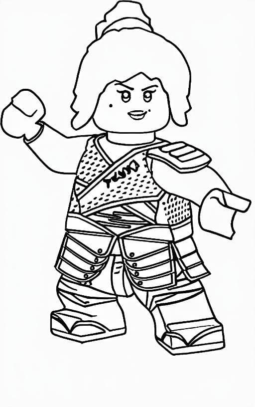Nya Ninjago Coloring Page