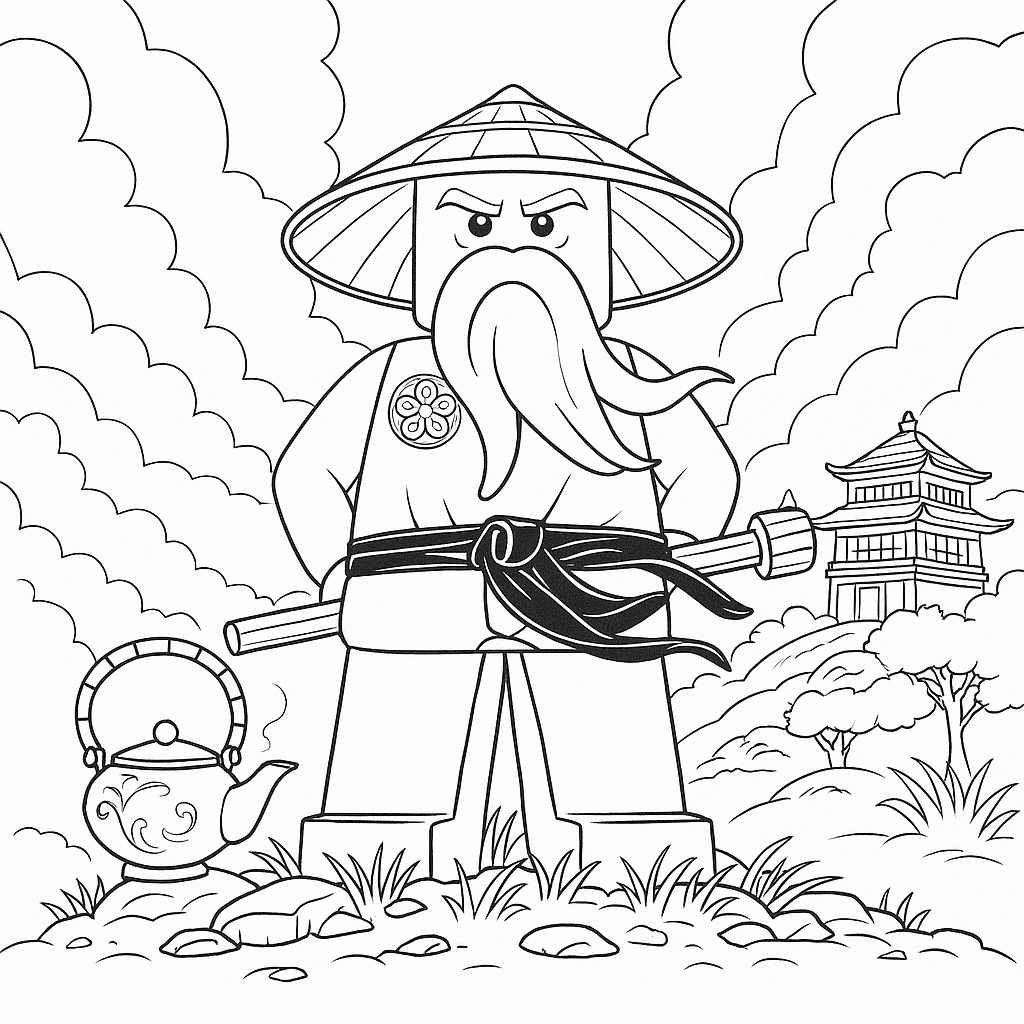 Wu Ninjago Coloring Page