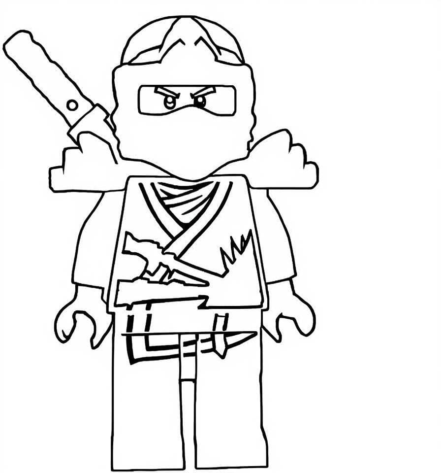 Zane Ninjago Coloring Page