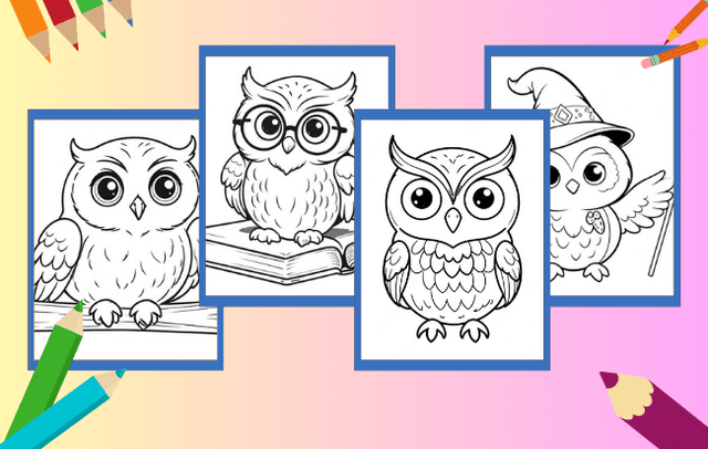 Owl Coloring Pages