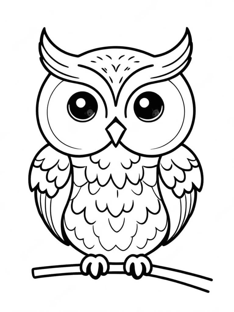 Owl Coloring Page