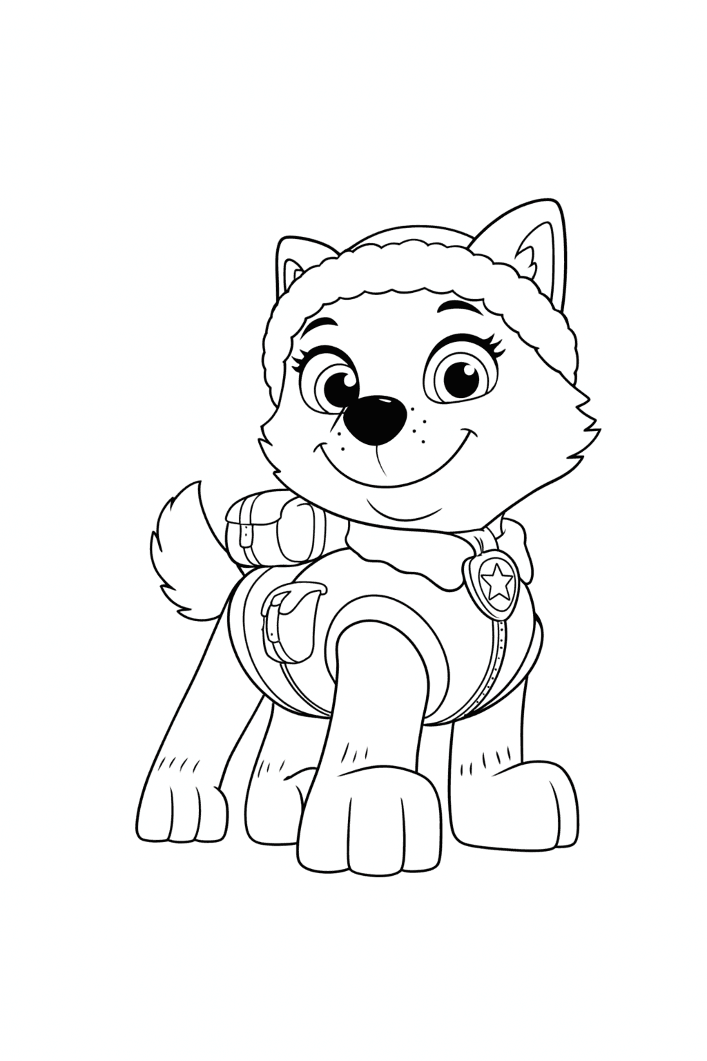 Everest Paw Patrol Coloring Page
