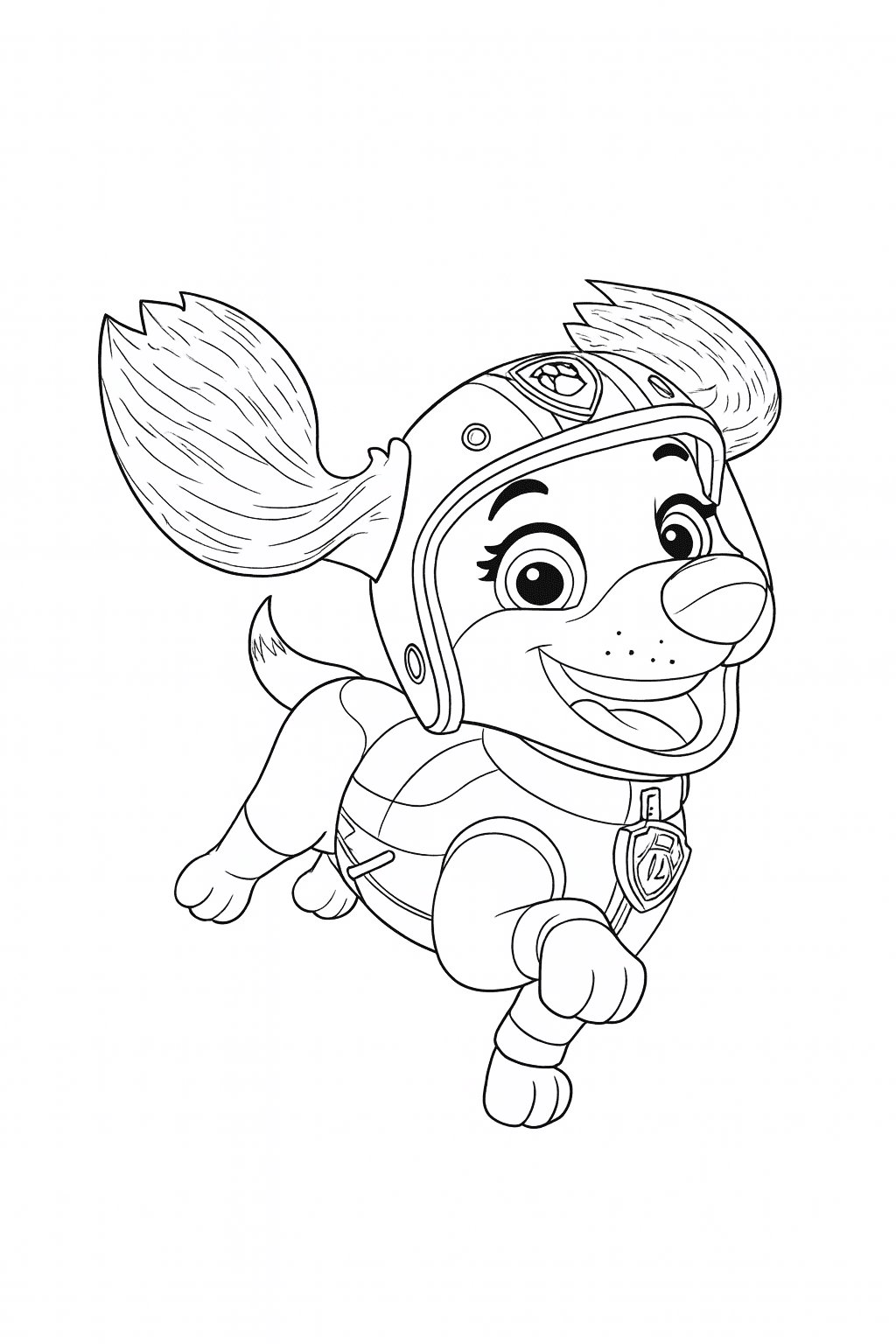 Liberty Paw Patrol Coloring Page