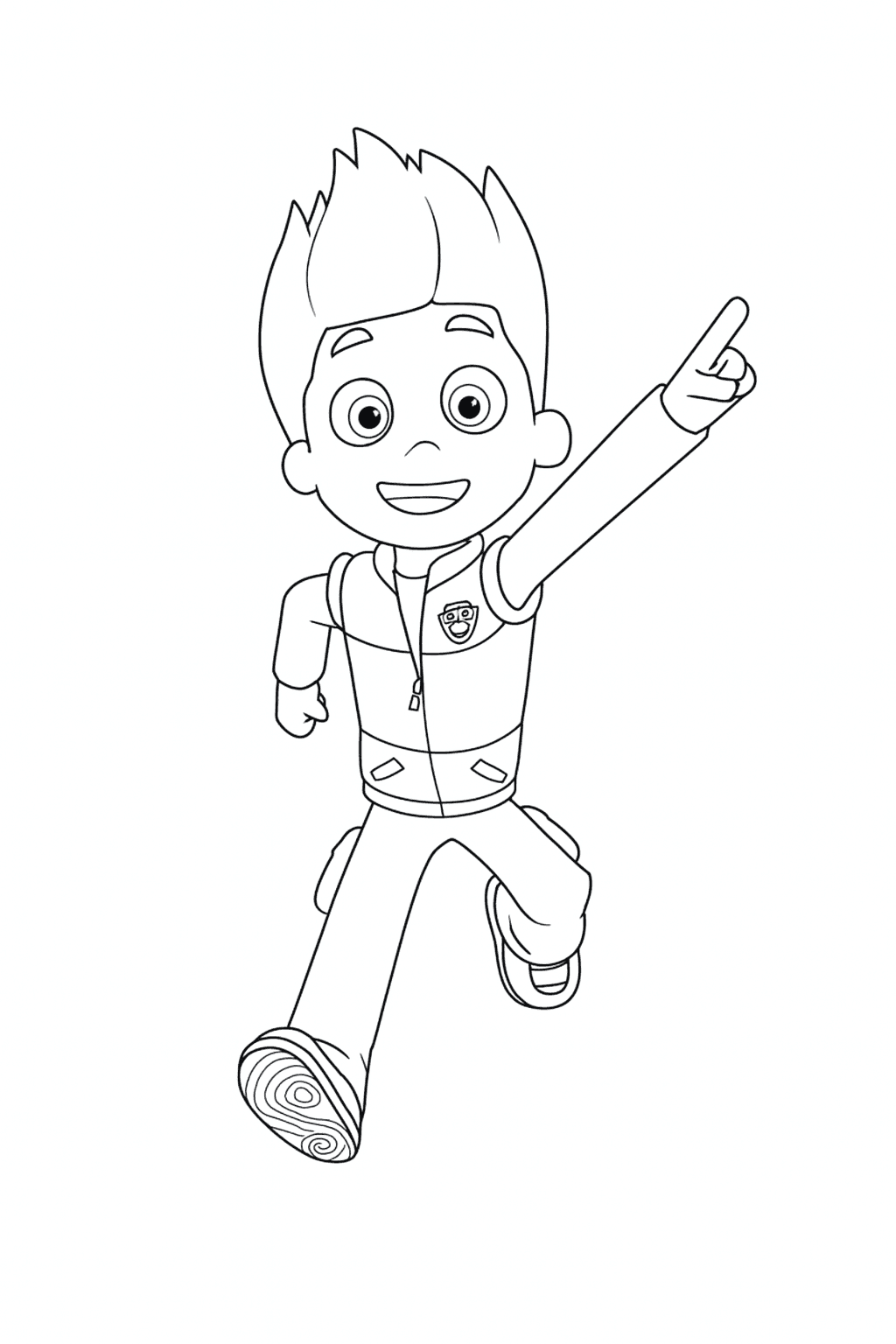 Ryder Paw Patrol Coloring Page