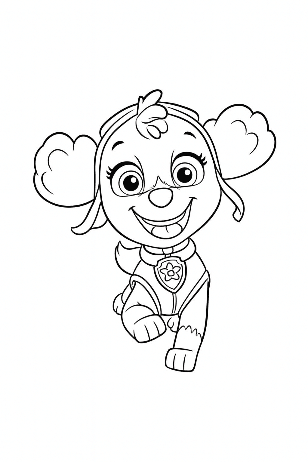 Skye Paw Patrol Coloring Page