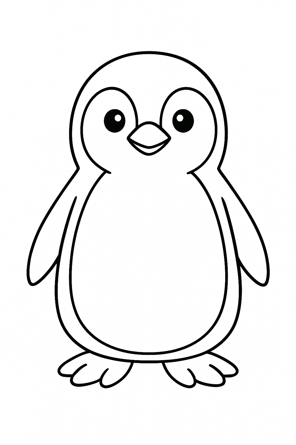 Penguin Coloring Page