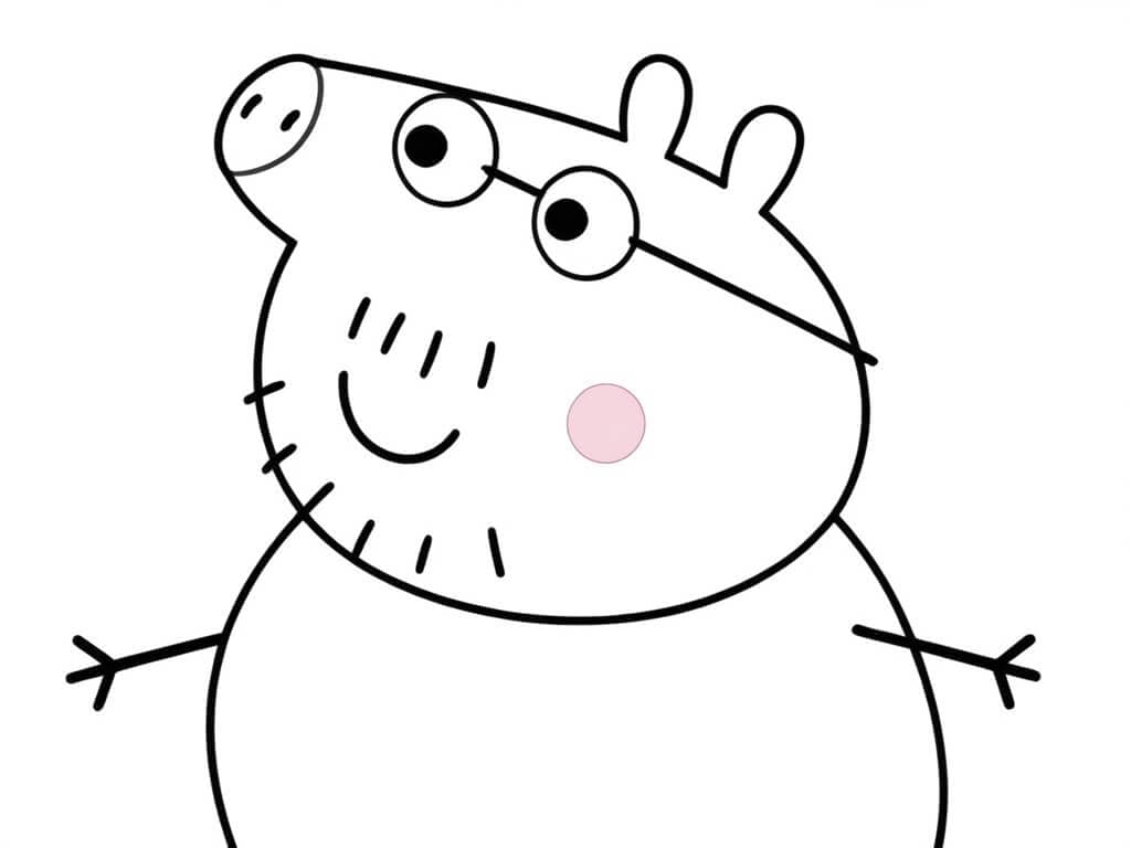 Daddy Pig Coloring Page