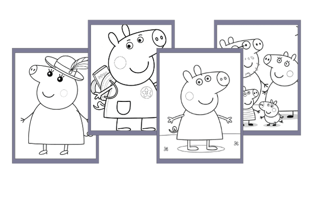 Peppa Pig Coloring Pages
