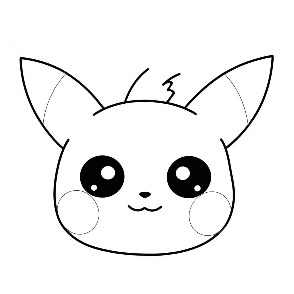 Pikachu for Kids Coloring Page
