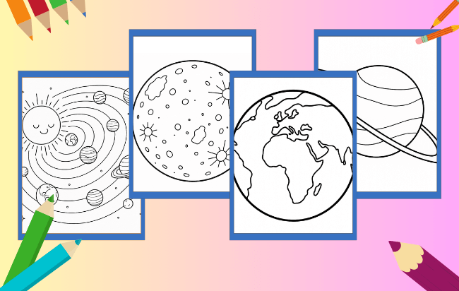 Planets Coloring Pages