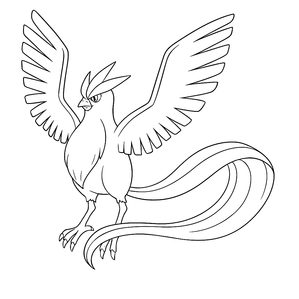 Articuno Coloring Page