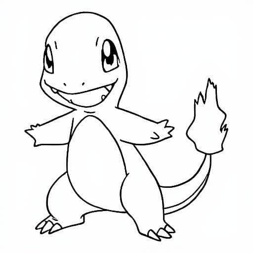 Charmander Coloring Page