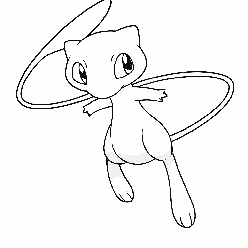 Mew Coloring Page