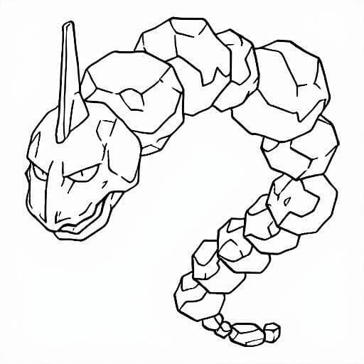 Onix Coloring Page
