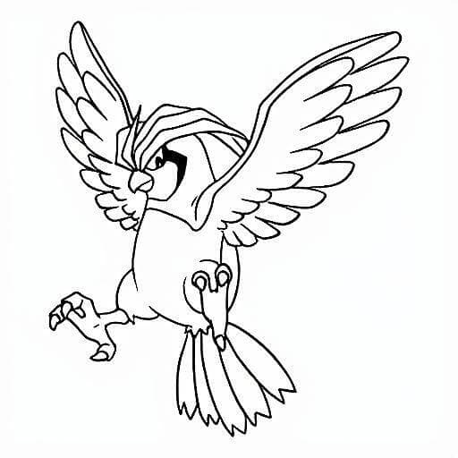 Pidgeot Coloring Page
