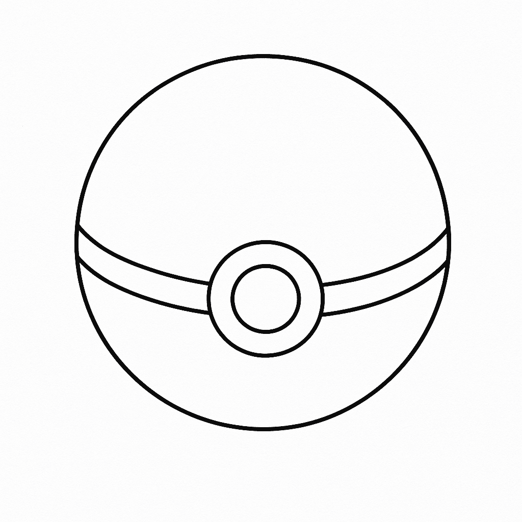 Pokeball Coloring Page