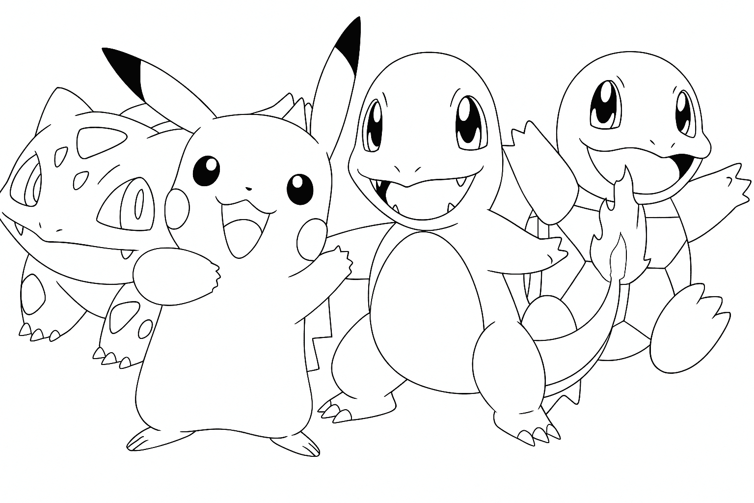 Most Popular Pokemon Coloring Page