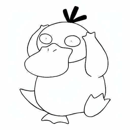Psyduck Coloring Page