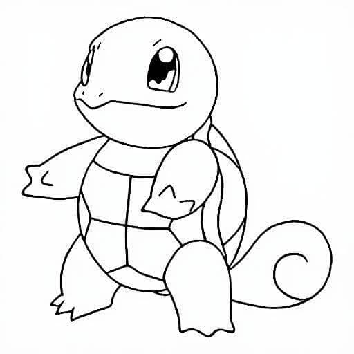 Squirtle Coloring Page
