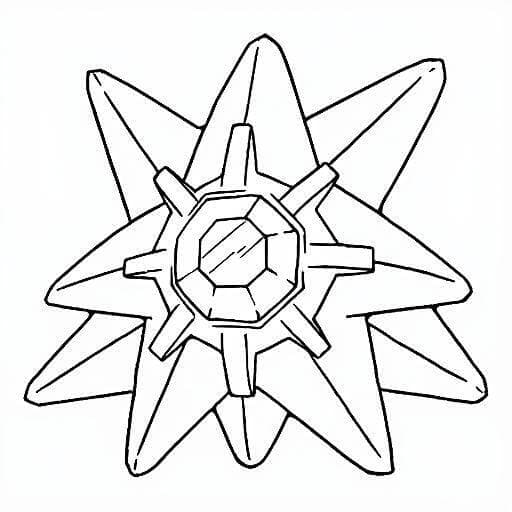 Starmie Coloring Page
