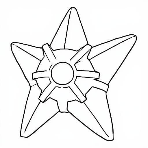 Staryu Coloring Page