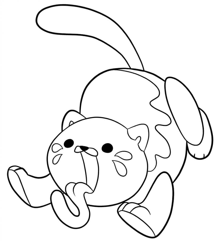 Candy Cat coloring page