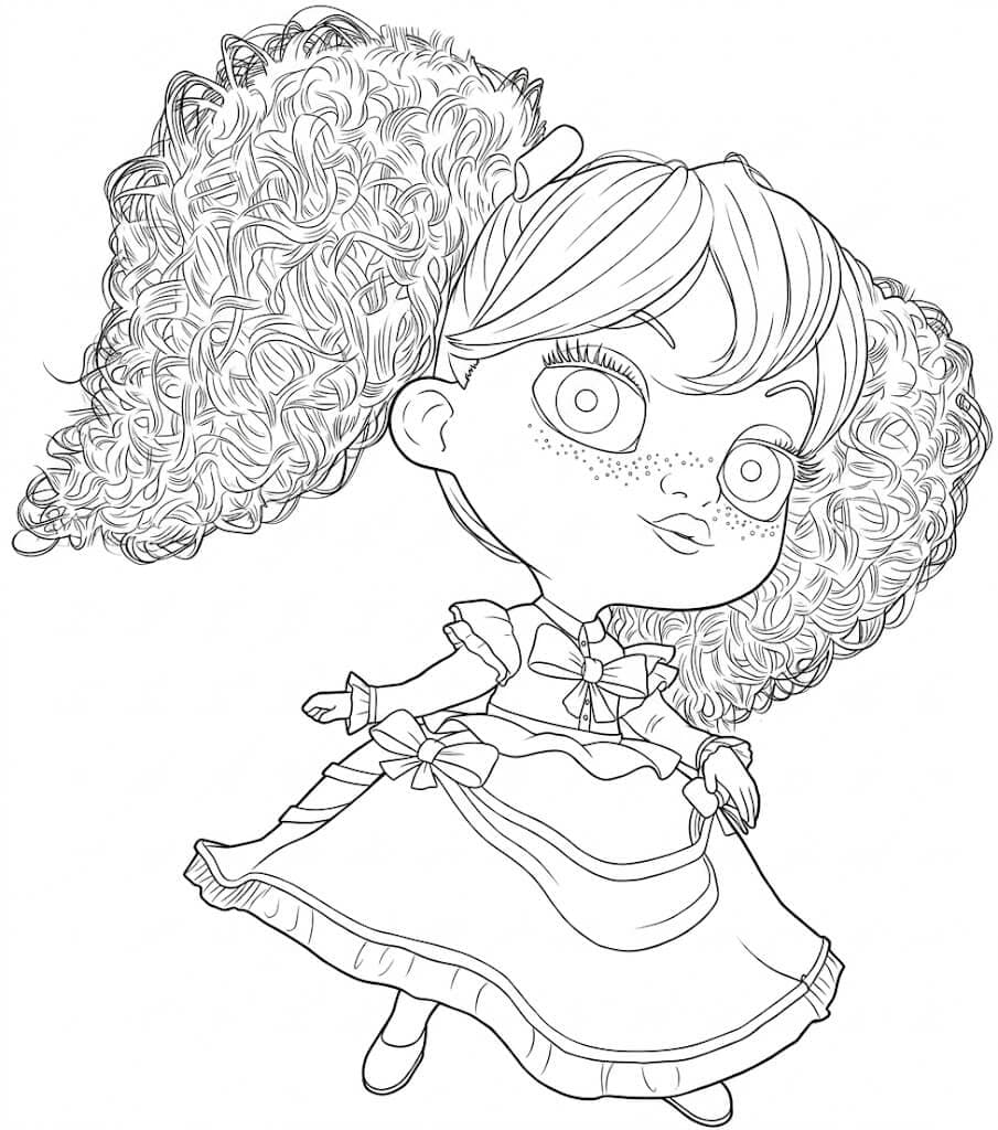 Poppy Playtime character coloring page