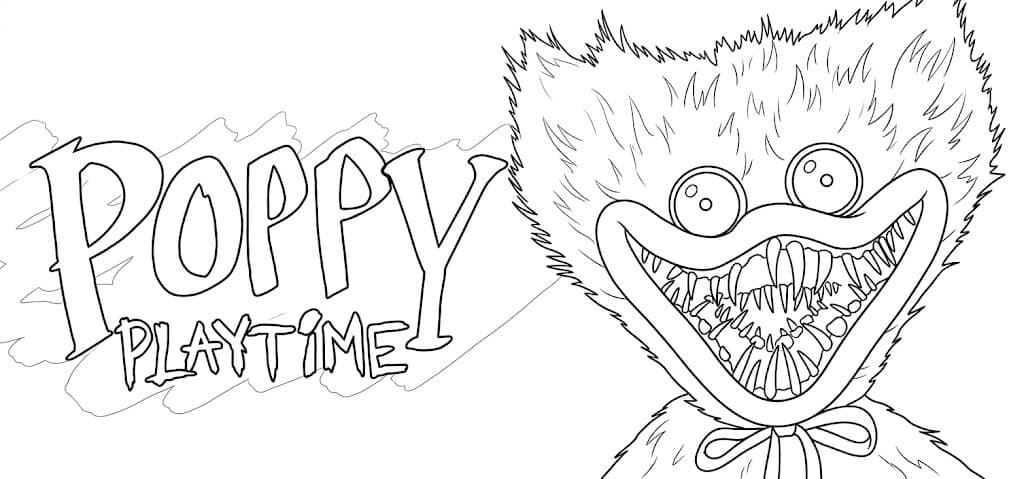 Poppy Playtime symbol coloring page